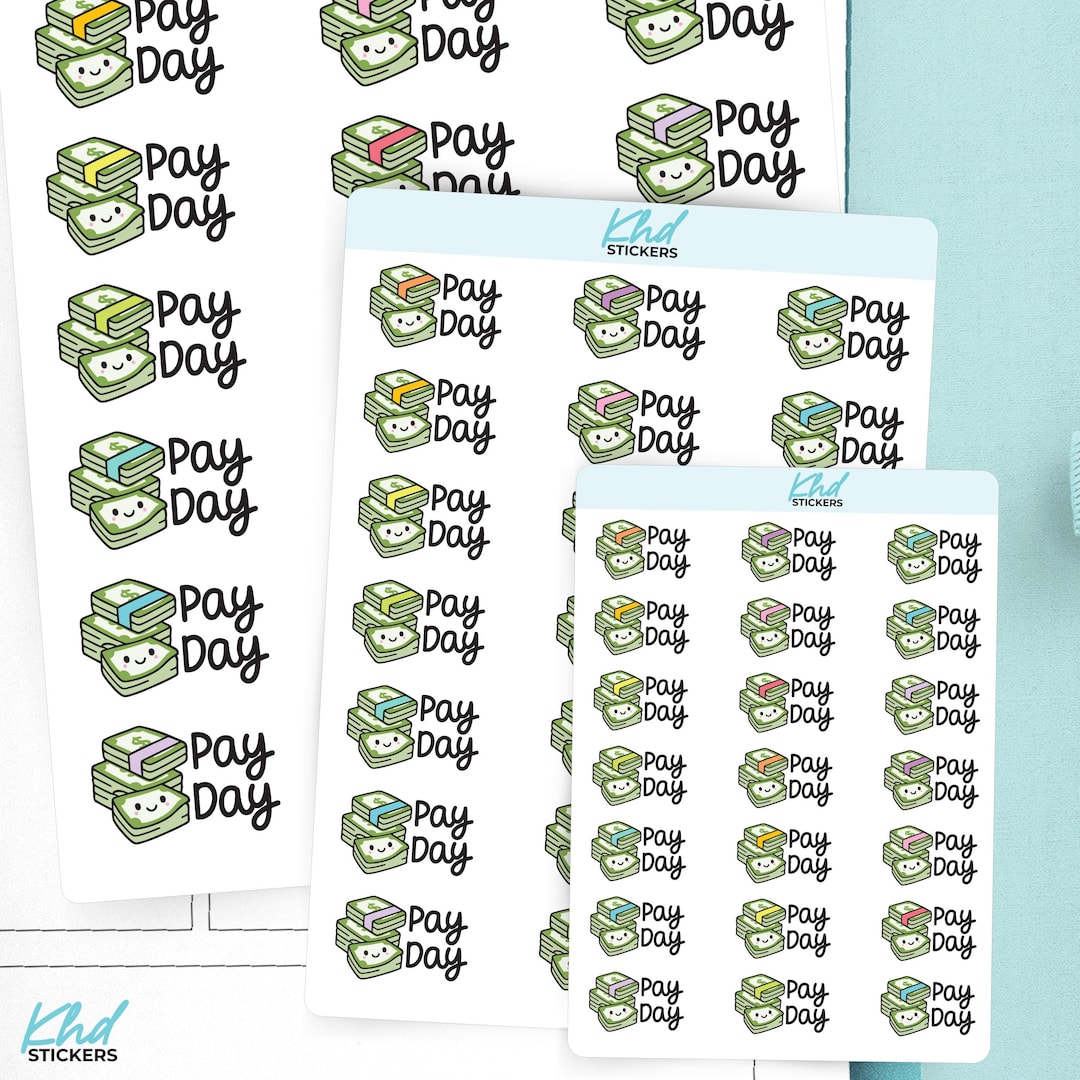 Kawaii Pay Day Planner Icons , Planner Stickers - Etsy