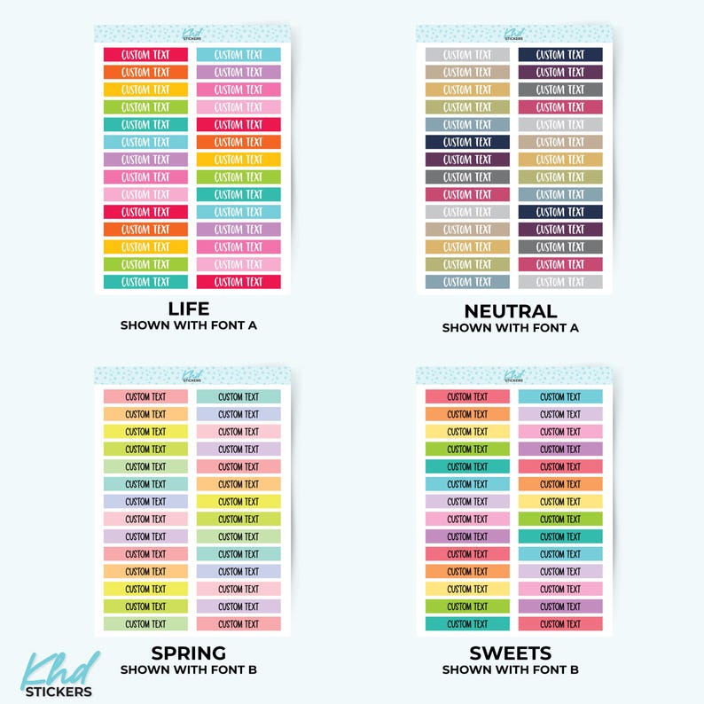 Tittle Header Sticker Custom Header Stickers, 1.5