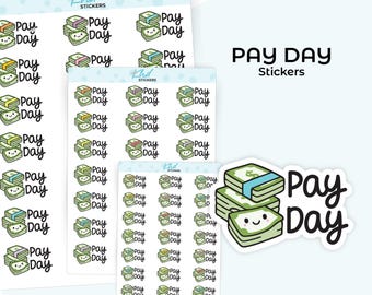 Kawaii Pay Day Planner Icons , Planner Stickers