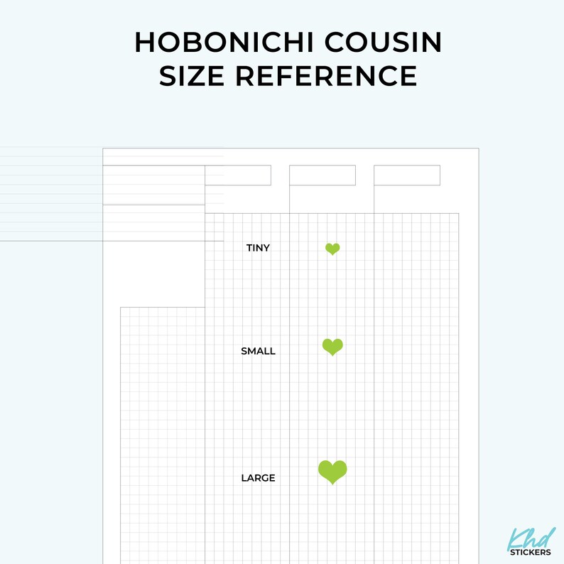 Tiny Heart Planner Stickers: Removable Matte Vinyl, 3 Sizes-KHDStickers-