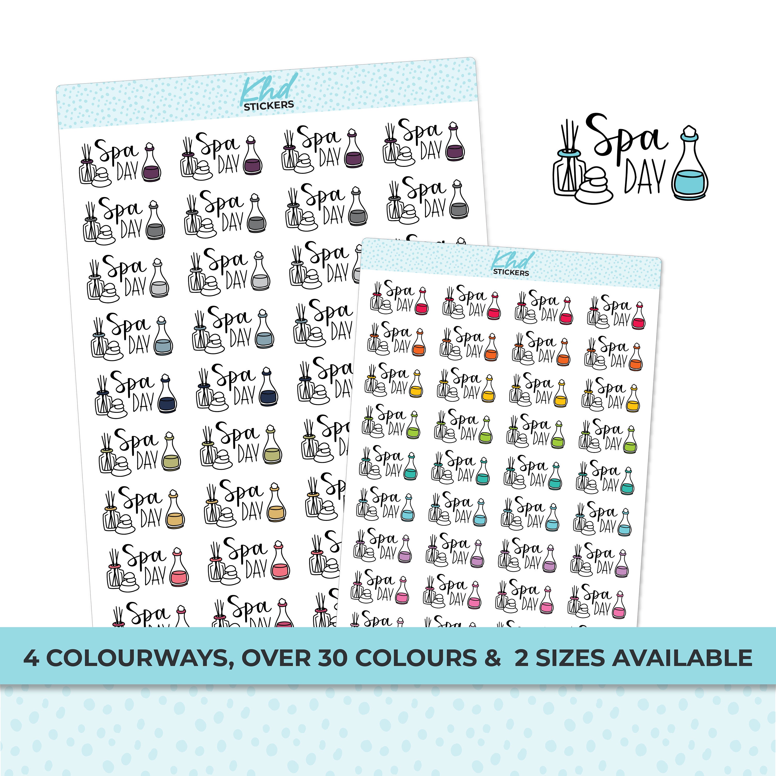 Monthly Review Stickers, Planner Stickers, Two Size and Font