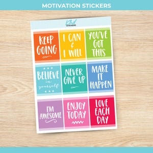 Motivation Sticker, Planer Sticker, wieder ablösbar