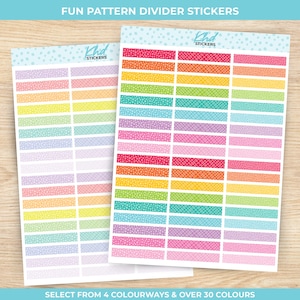 Divider Stickers - Fun Patterns Borders and Dividers for 1.5