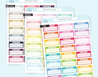 Appointment Planner Stickers, Planner Stickers