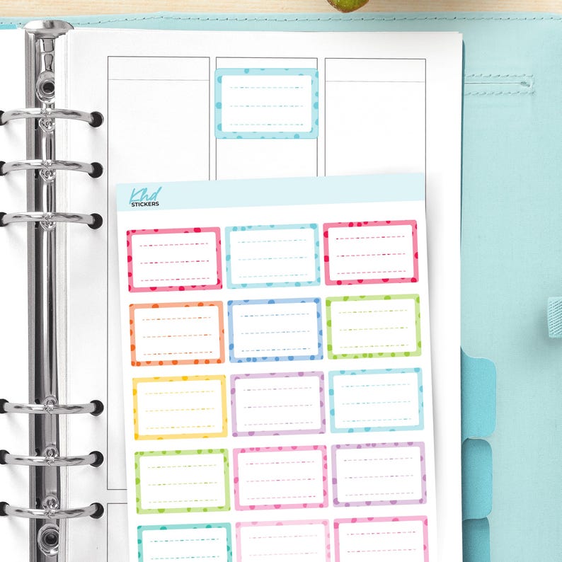 Fun Polka Dots Half Boxes, Appointment Stickers, Planner Stickers ...