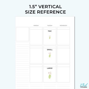 Decorative Flower Vase Planner Stickers, 3 Sizes, Removable-KHDStickers-