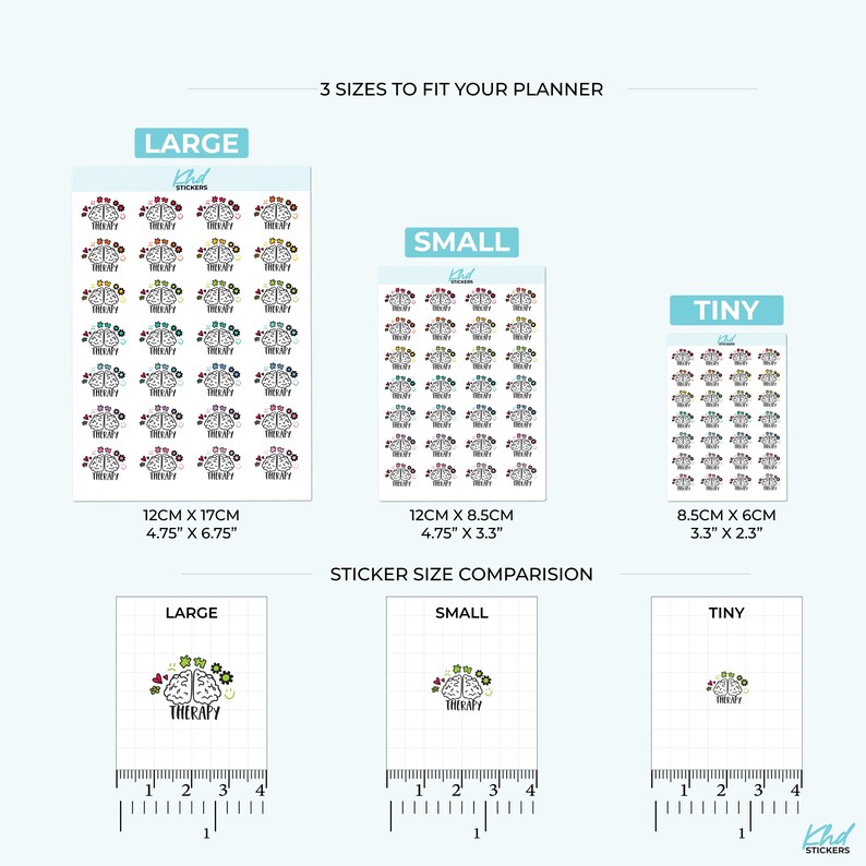 Therapy Stickers, Planner Stickers, Removable-KHDStickers-