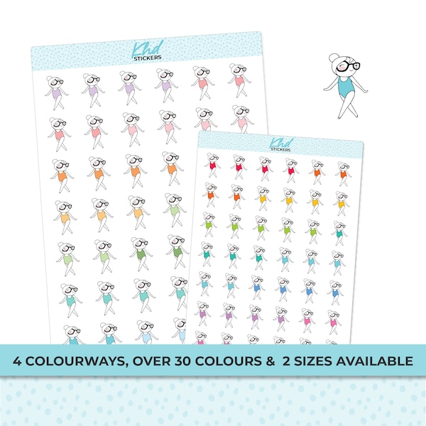 Dancing Planner Girl Stickers, Planner Stickers, Removable