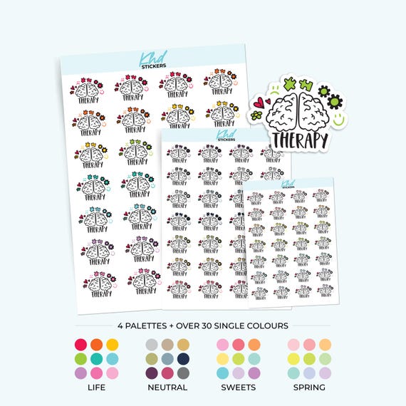 Therapy Stickers, Planner Stickers, Removable