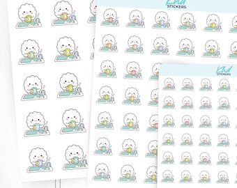 Scallop Washing Dishes Planner Stickers