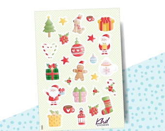 Fun Christmas Stickers, Planner Stickers, Removable