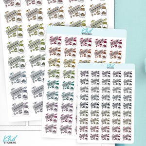 Medication / Tablets Planner Stickers, 3 Sizes with Tiny, Small, and Large, Removable-KHDStickers-