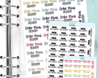 Order Meal Delivery & Meal Delivery Planner Stickers