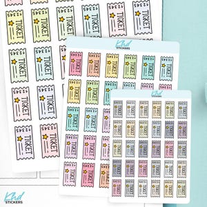 Ticket Planner Stickers