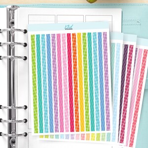 Dünne Washi Streifen Aufkleber, Planner Sticker, wieder ablösbar
