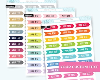Design Your Own, Arrow Flag Stickers, Planner Stickers, Removable