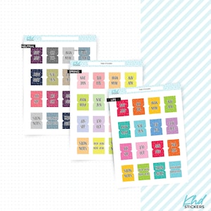 Sticker Tabs for Hobonichi Weeks and Small Planners, Repositionable