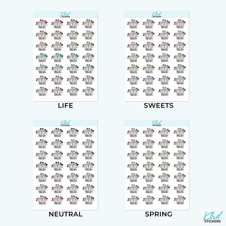 Therapy Stickers, Planner Stickers, Removable-KHDStickers-