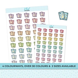 Tarot Card Icon Stickers, Planner Stickers, Removable