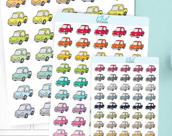Ute & Pick-Up Truck Planner Stickers – Hand-Drawn Vehicle Icons , Planner Stickers