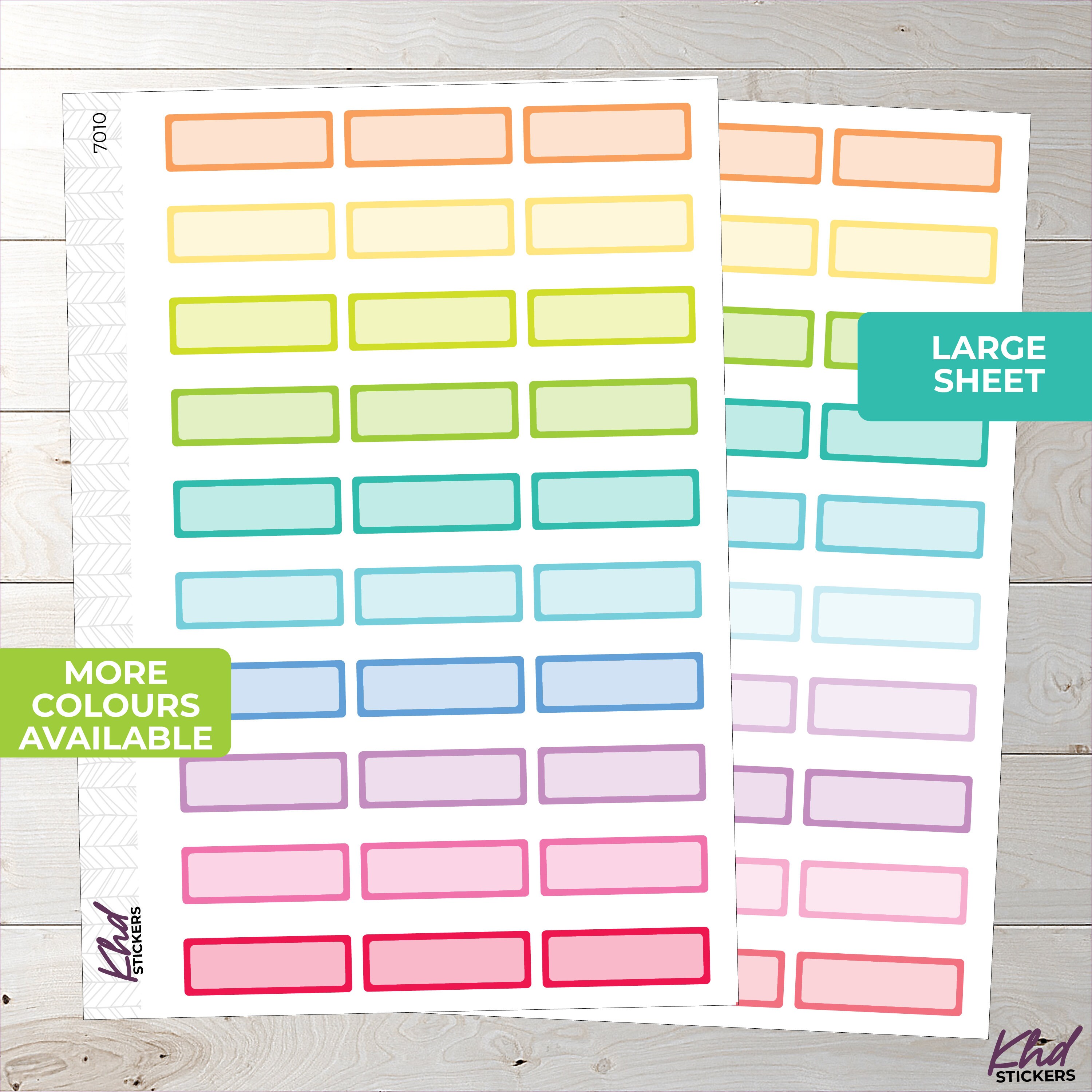 Quarter Box Stickers - Planner Stickers - Removable