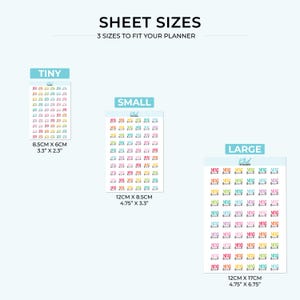 Next Week Planner Stickers, 3 Sizes with Tiny, Small, and Large, Removable-KHDStickers-
