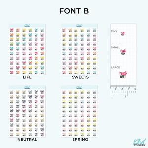 Next Week Planner Stickers, 3 Sizes with Tiny, Small, and Large, Removable-KHDStickers-