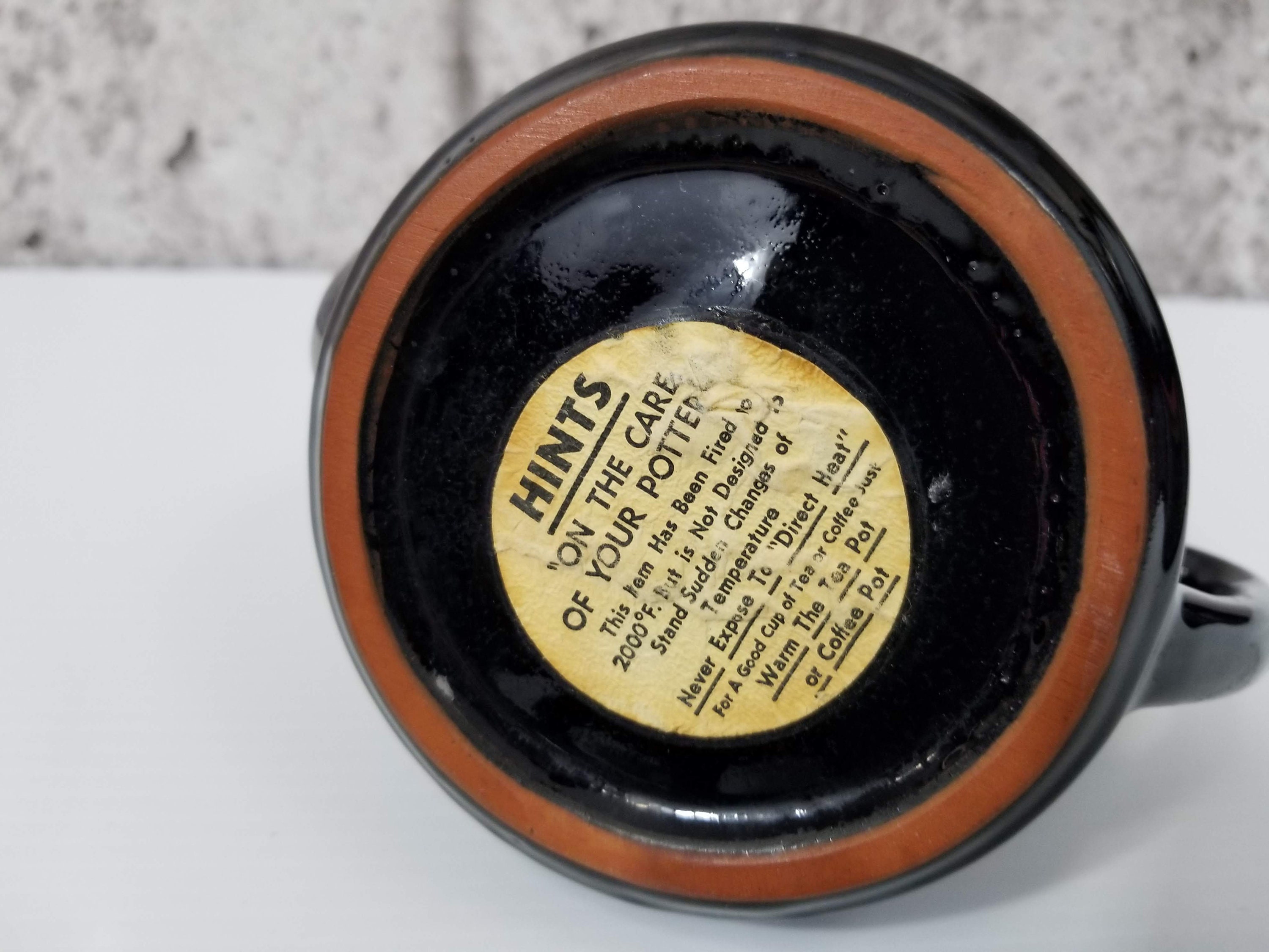 Blue Mountain Pottery Tea Set in Granite Glaze, Includes Serving