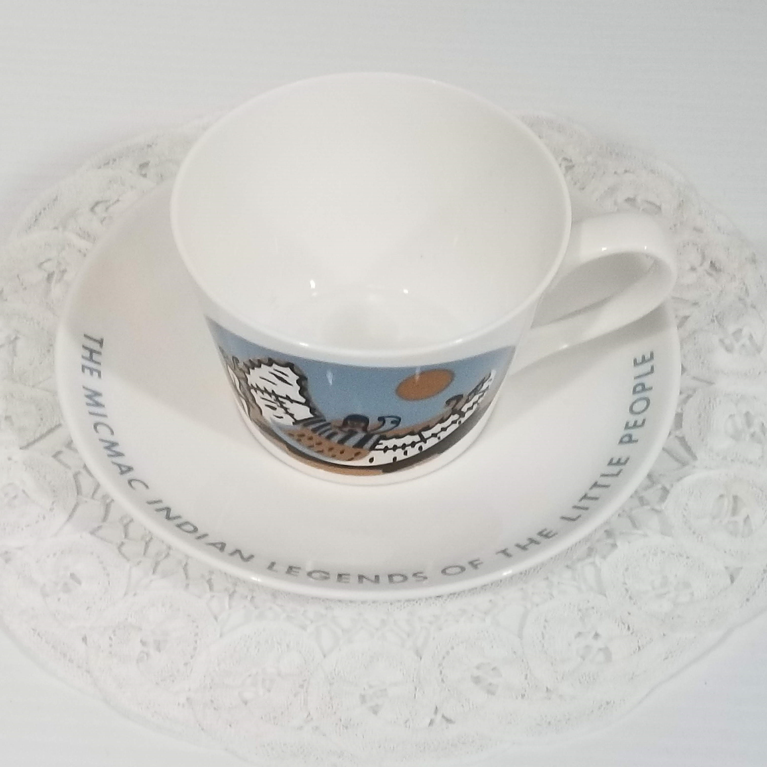 Royal Tuscan Teacup and Saucer, The Micmac Indian Legends ...