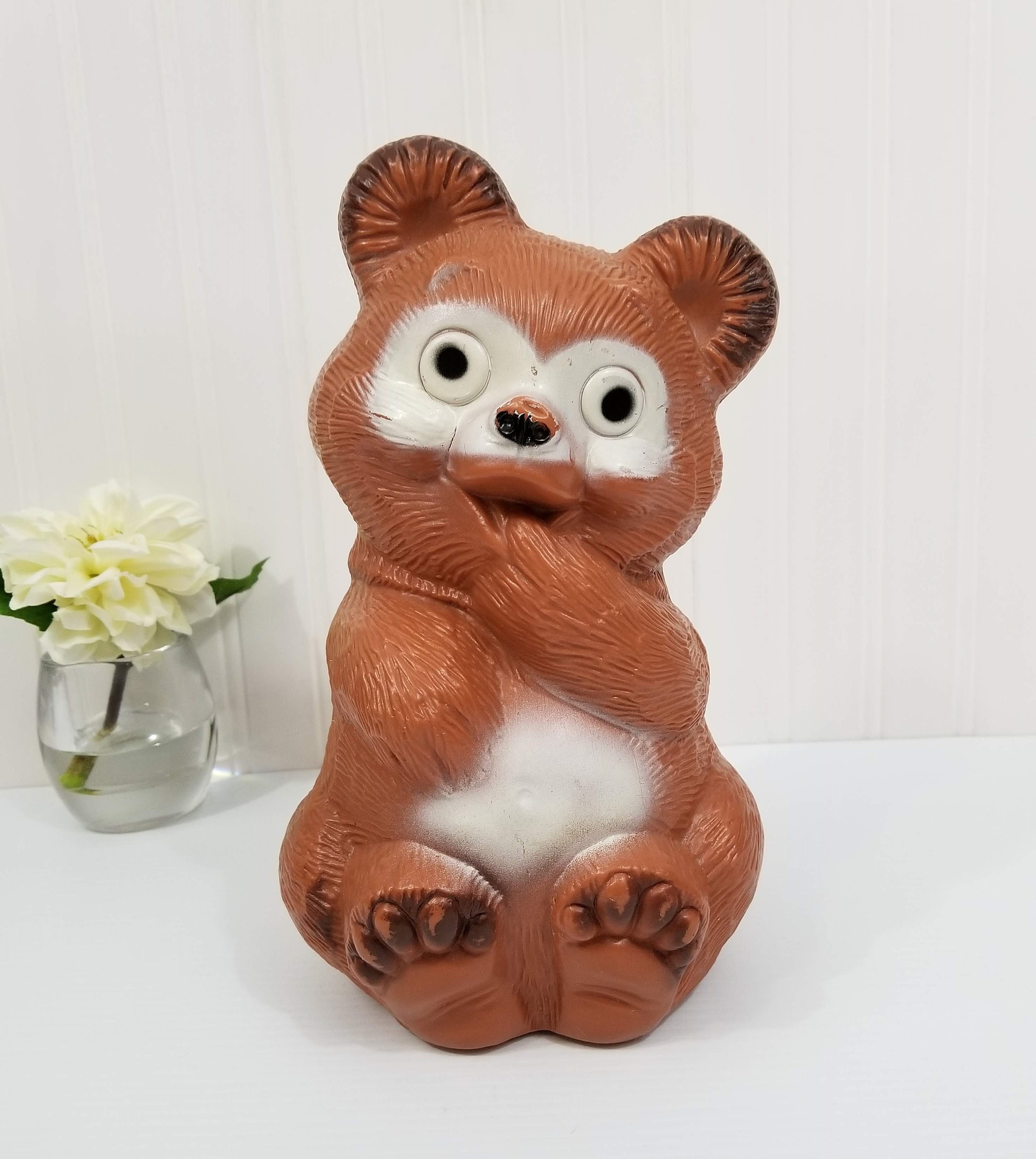 vintage teddy bear piggy bank