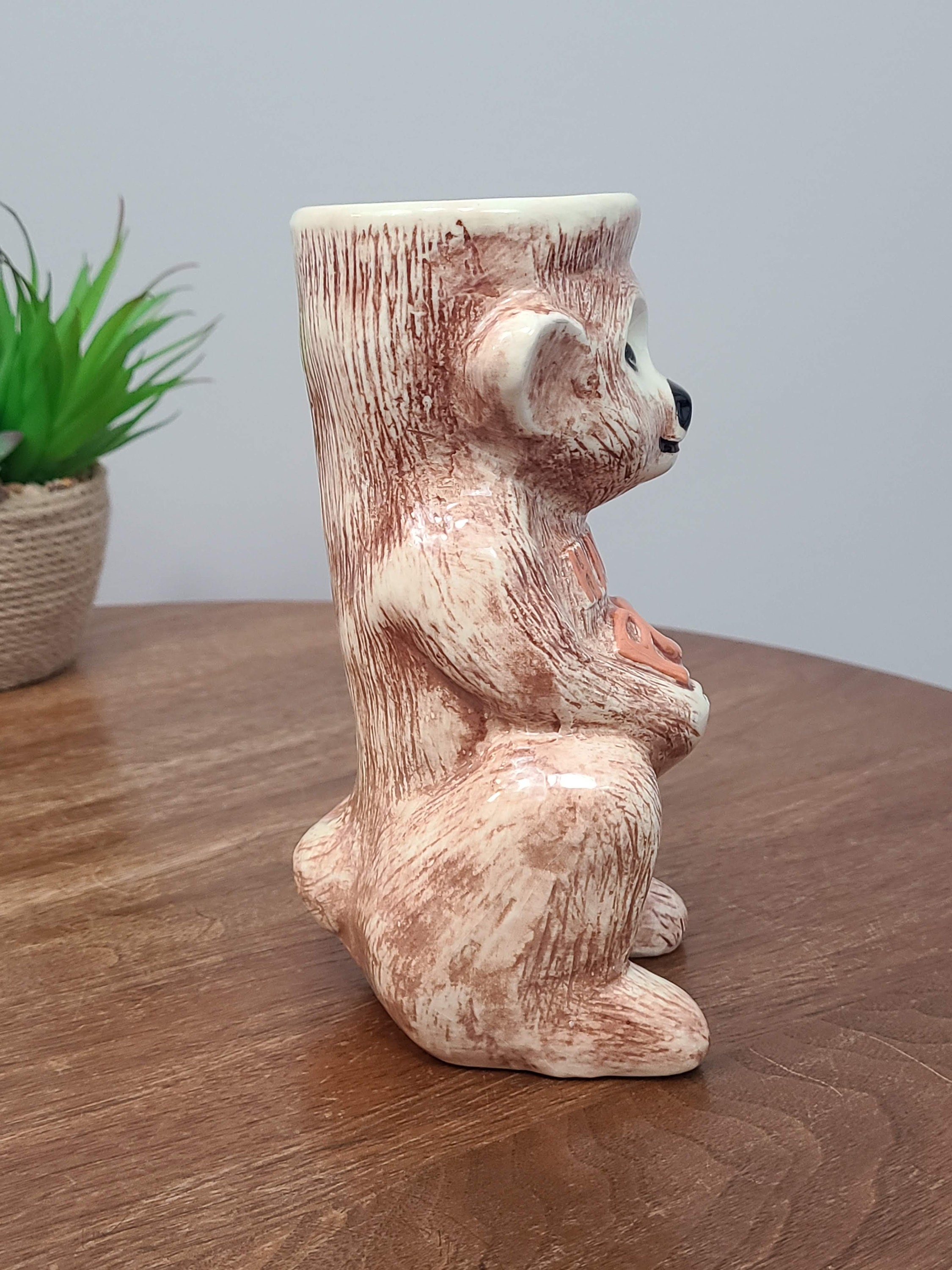 Pearl City Tavern Hawaii Monkey Mug, Tiki Bar, Figural Girl Monkey Tail