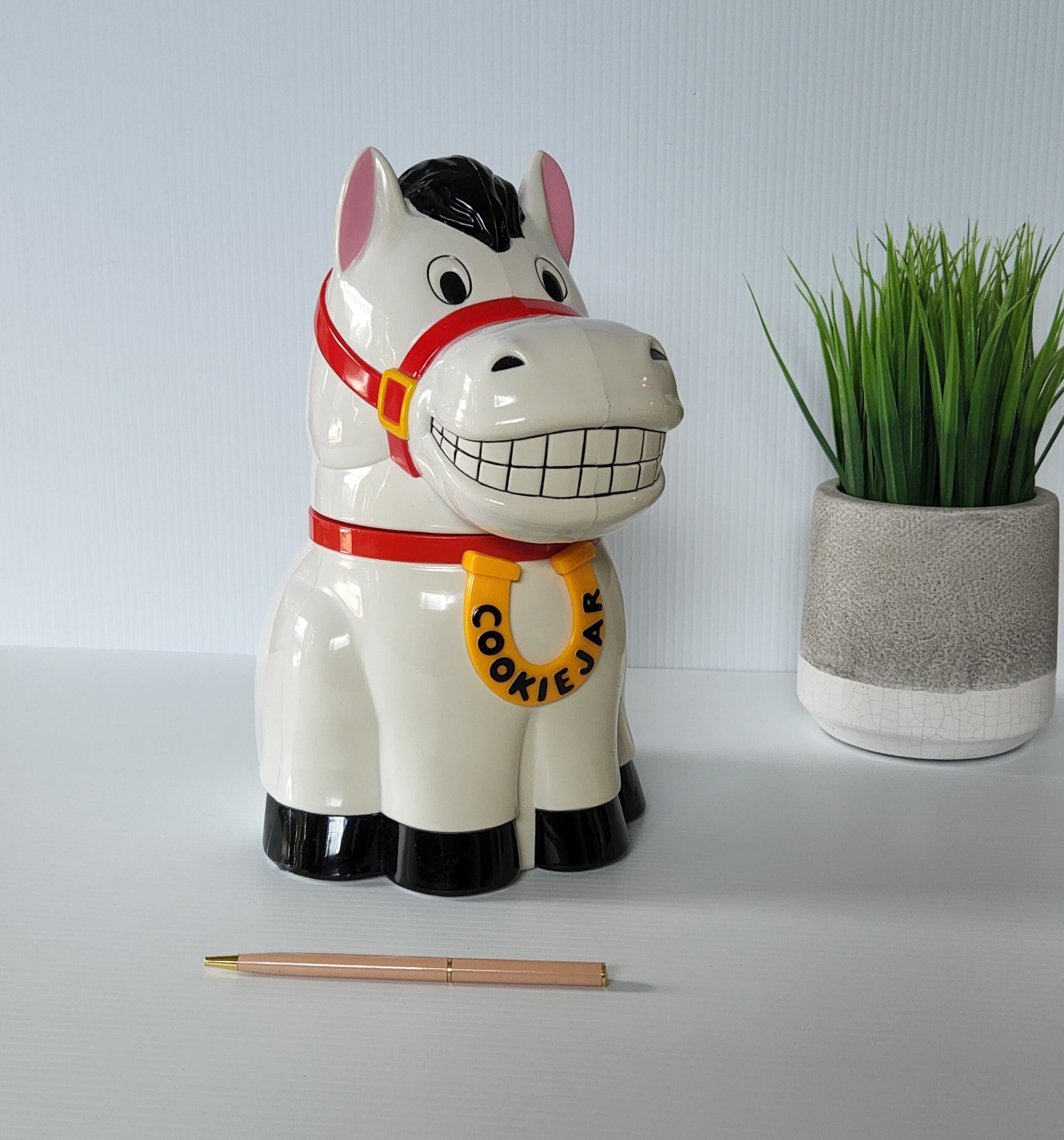 1994 Neighing Horse Cookie Jar by FunDamental Too, Ltd., Sneaking
