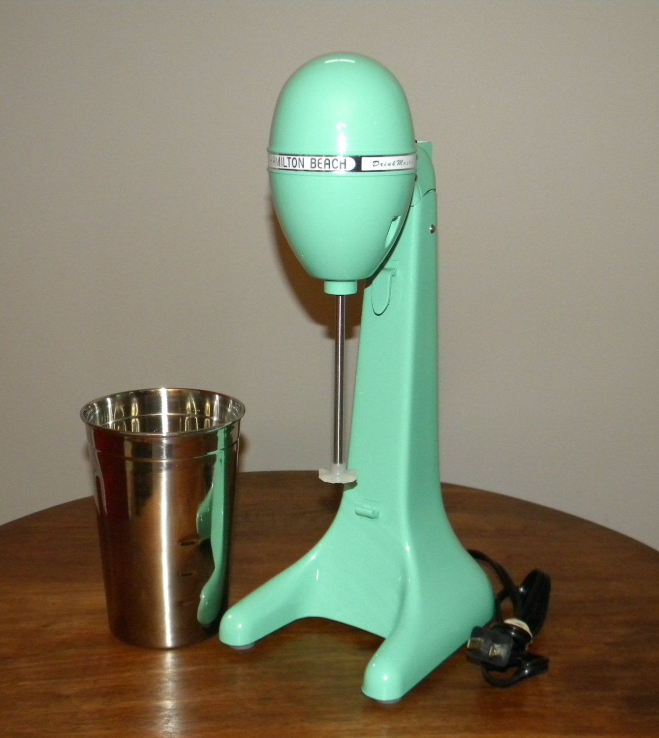 Milkshake Mixer Classic Drink Master Retro Green Stainless Etsy