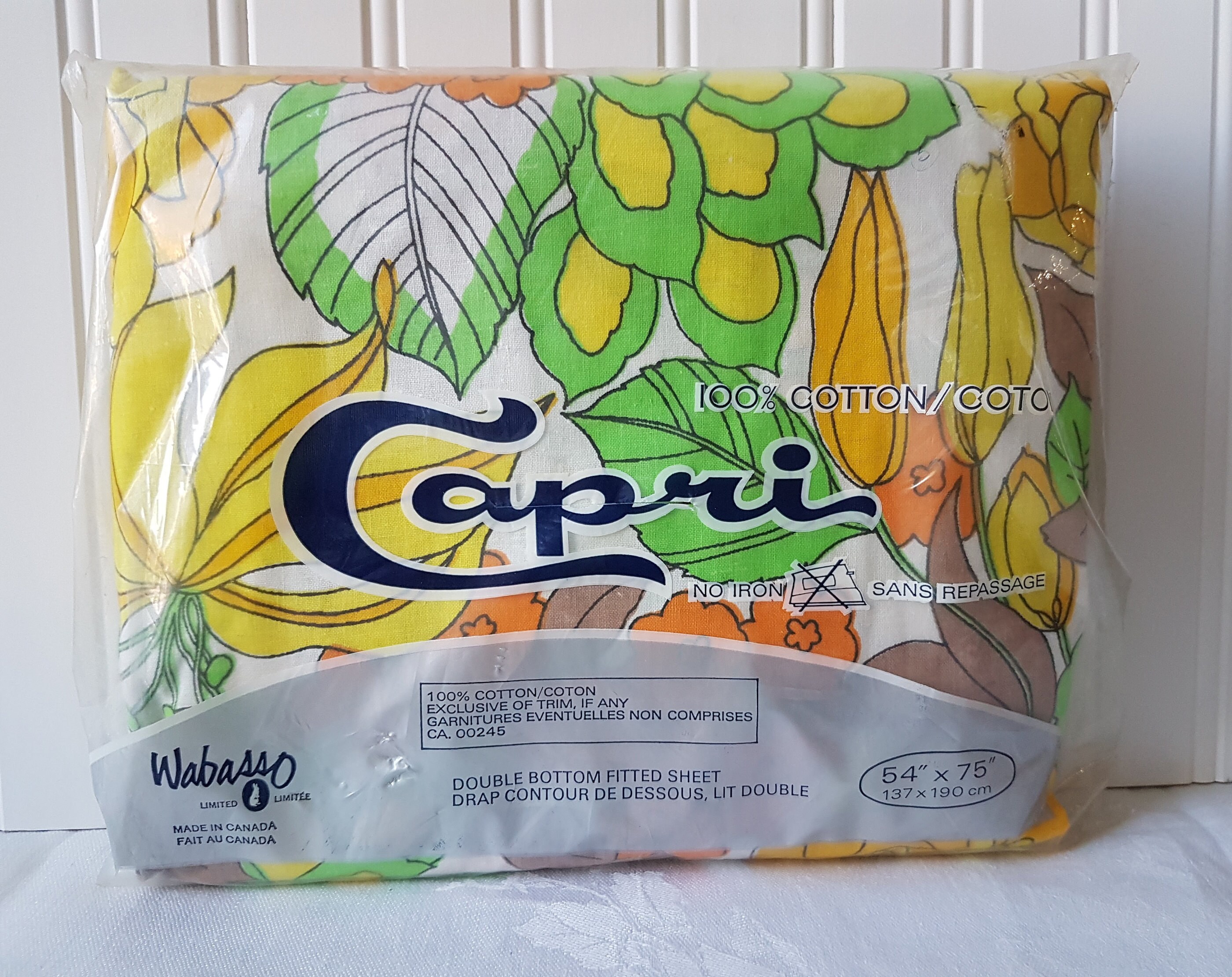 Bright Vintage Double Sheet Set, Complete Set, New in Package, by