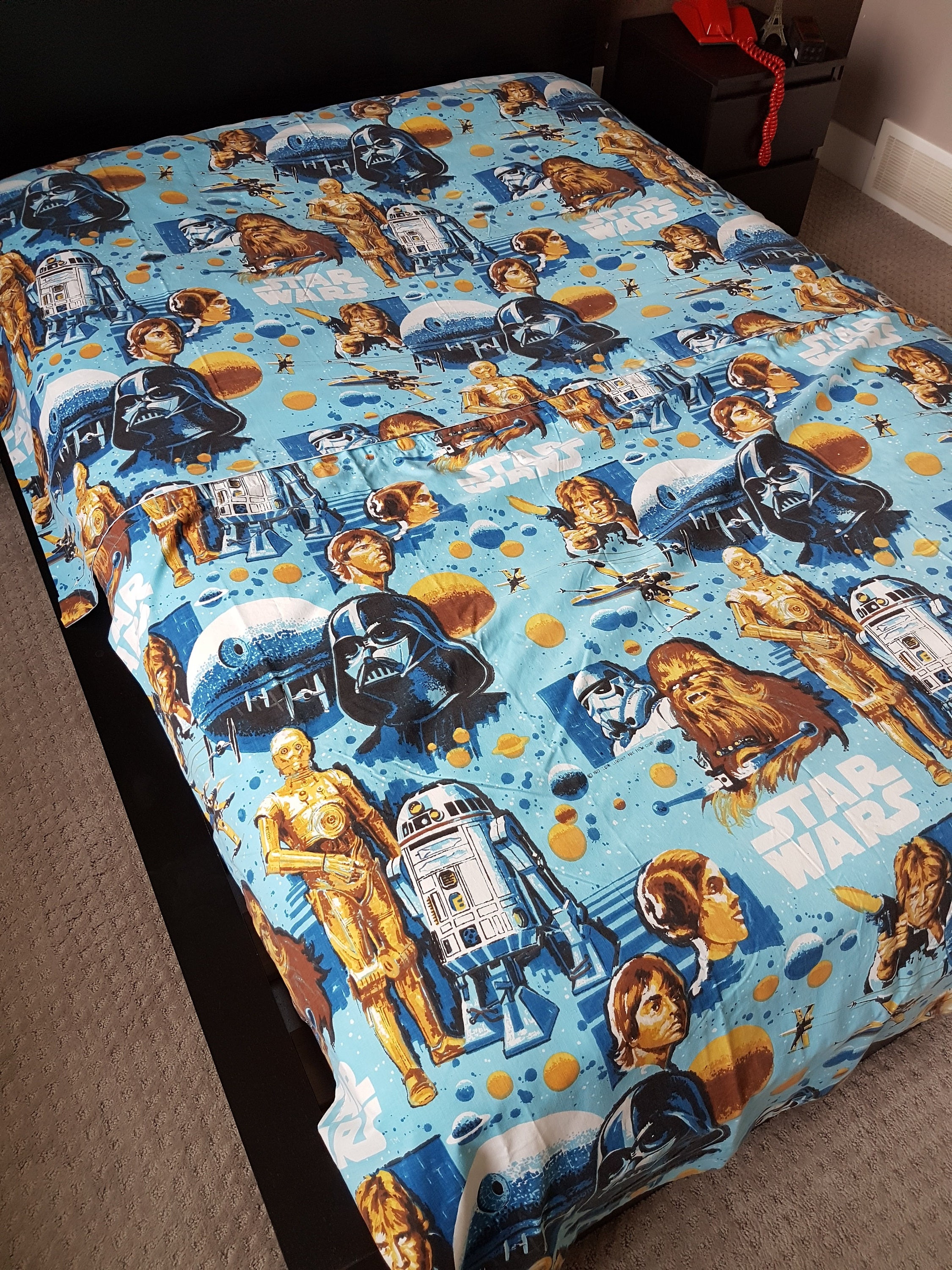 1977 Star Wars, Two Curtain Panels, Star Wars Memorabilia ...