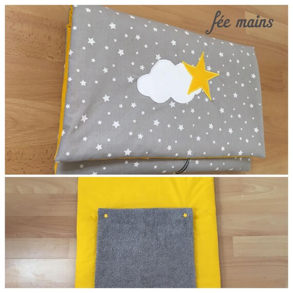 Stock Changing Mat Nomadic Grey Star And Yellow Etsy