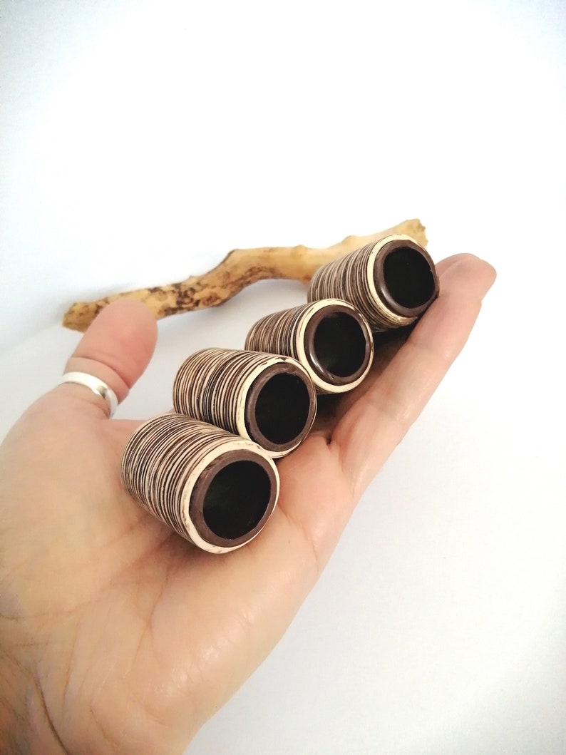 Dreadlocks beads SET OF 4 Beads for dreads Jewelry beads Hippie hair beads Rasta beads Boho beads Loc beads Big boho beads Hippie jewelry image 4