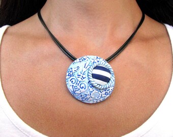 Beach jewelry Nautical jewelry Nautical necklace Boho necklace Boho necklace Summer jewelry Statement necklace Sailor Artisan necklace gift