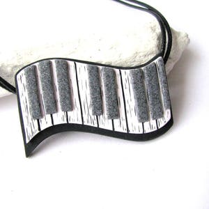 Music lover gift, Musician gift, Music teacher gift, Music lover Piano necklace gift, Piano keyboard jewelry, Statement necklace