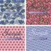 African Violets Digital Paper Images Watercolor Hand Painted Purple ...