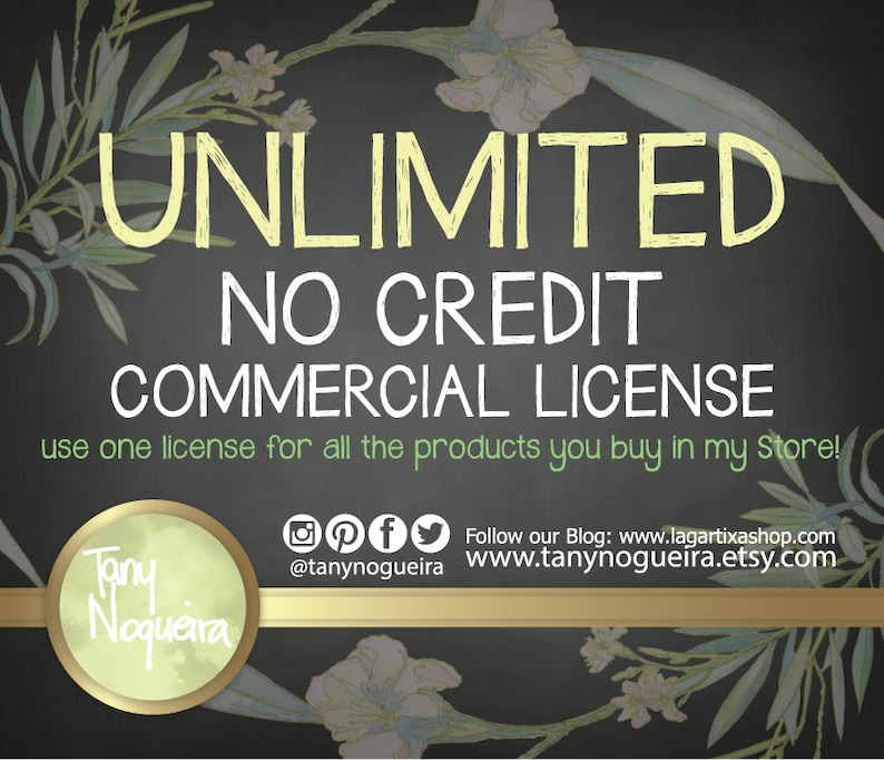 UNLIMITED Extended License for Paper Packs or Clip Art Sets