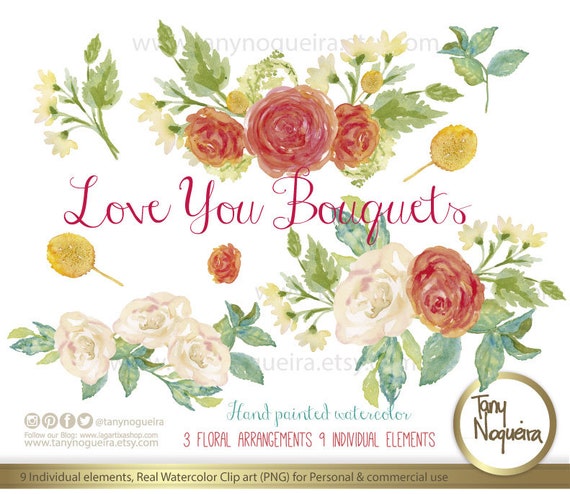 Roses Bouquets Wedding Flowers Invitations Cards Quotes Etsy