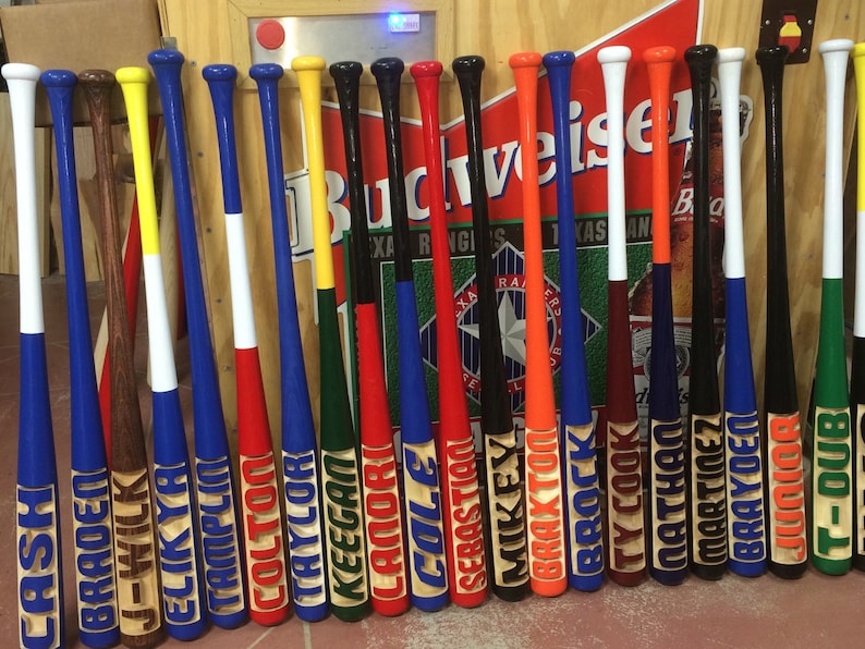 Personalized Baseball Bat Full Size Bats Etsy