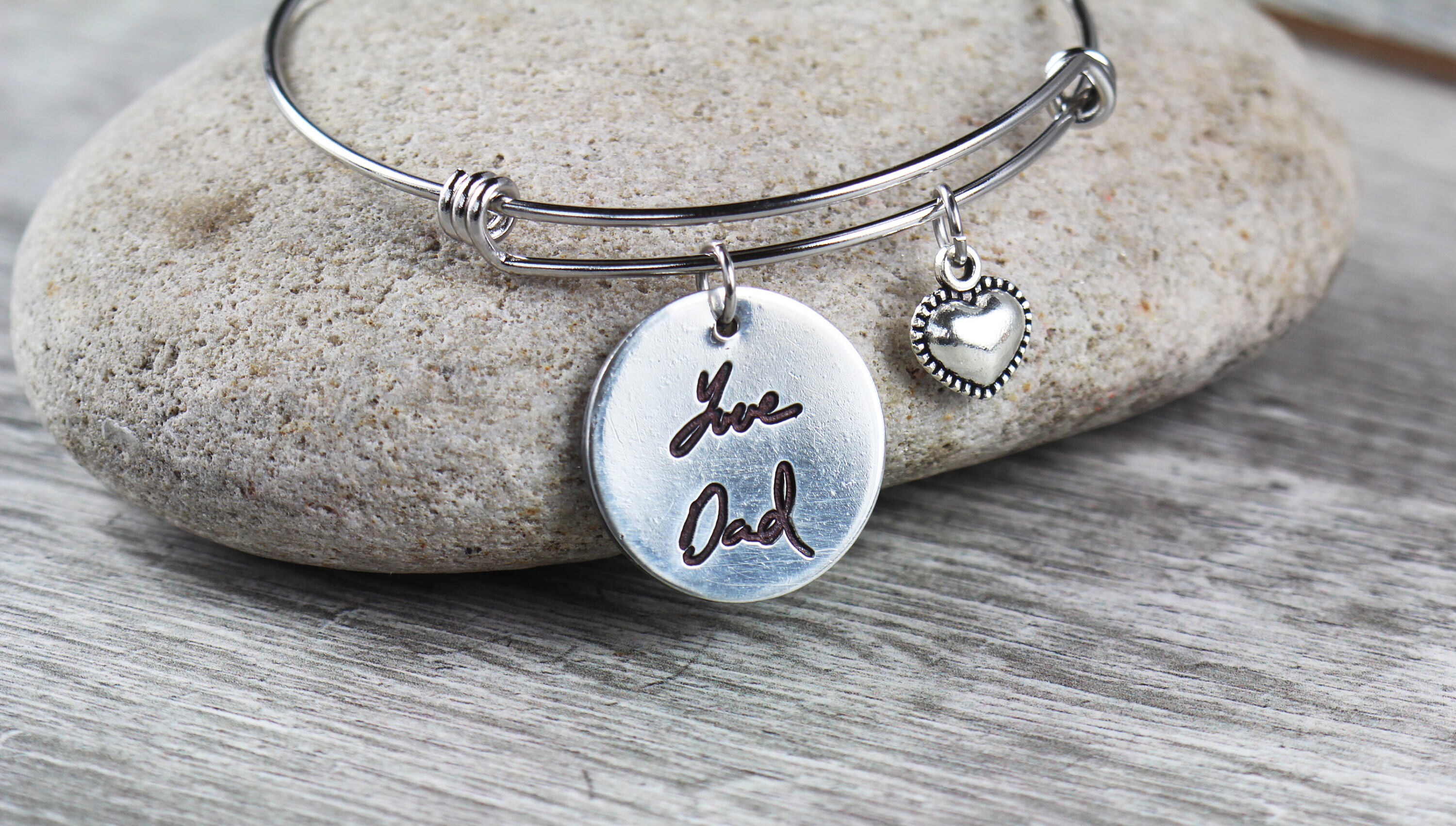 Custom Handwriting Bracelet Handwriting Jewelry Bracelet Etsy