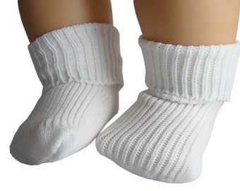 1 pr WHITE ANKLE SOCKS w/LACE Size 03 T.LEE Fits 15" 16" tall doll BABY BITTY 1 pr WHITE ANKLE SOCKS w/LACE Size 03 T.LEE Fits 15" 16" tall doll BABY BITTY