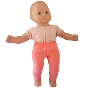 Made to fit 15&quot; Dolls such as American Girl Bitty Baby Doll Clothes Twins Peach Colored Leggings