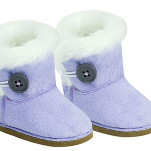 Lavender Trendy Style Boots Made to fit 18" Dolls Doll Clothes Shoes