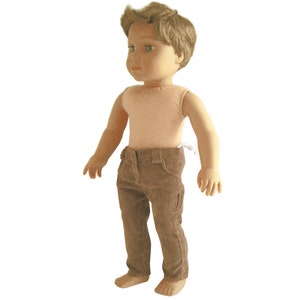 Light Brown Corduroy Pants Made to fit 18&quot; Dolls  Boy Doll Logan