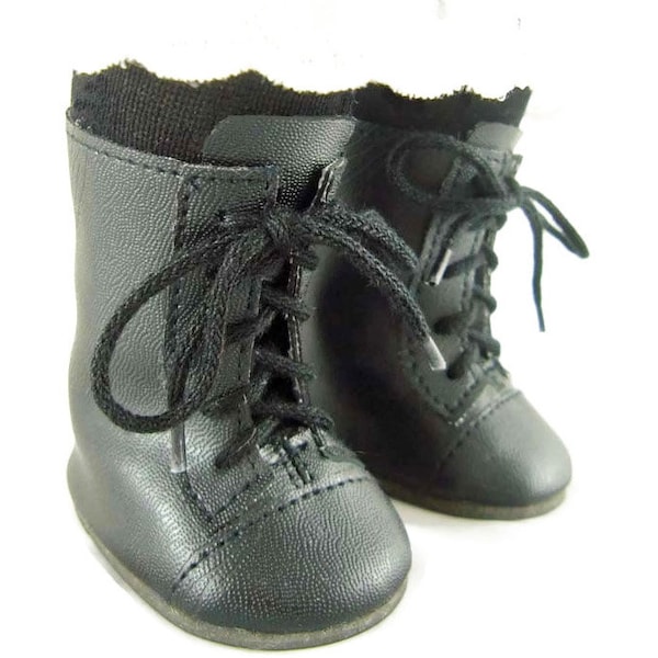 Black 1800's Boots for 18" Historical Era Dolls such as Samantha Kirsten