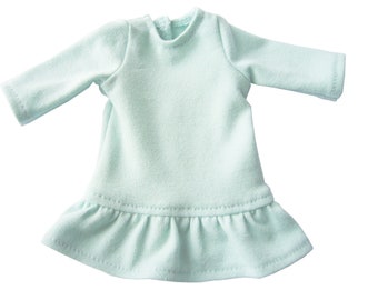 Made to fit Dolls such as American Girl 14.5 inch Wellie Wishers Doll Mint Green Knit Ruffle Tunic Top